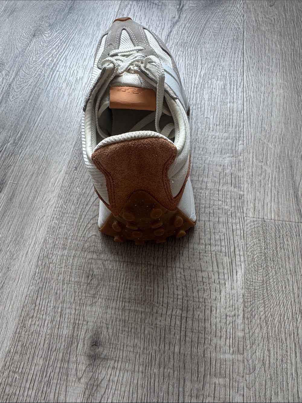 adidas Cream and Tan Retro Runner Sneakers 327 style - Picture 8 of 12